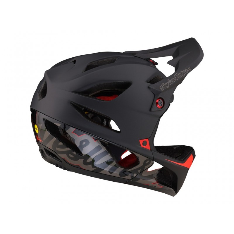 Troy Lee Designs Stage Mips Preto/Vermelho - Envio em 24h - Melhores Preços