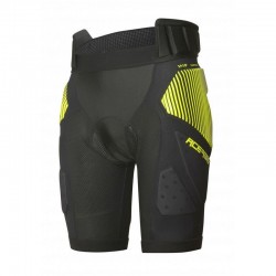 Calções Acerbis Soft Rush preto/amarelo com proteção - envio em 24h