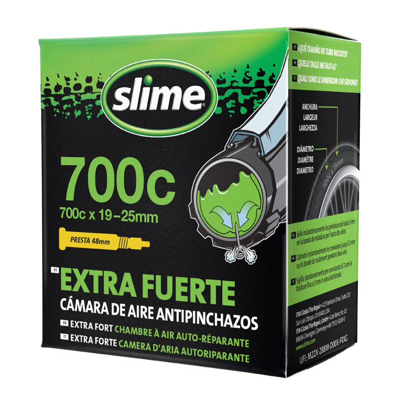 Slime 700x19-25C Válvula fina cámara antipinchazos - Envío 24h