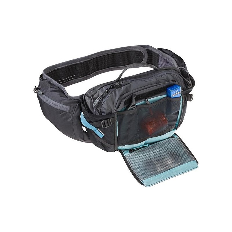 Evoc Bolsa de Hidratação Hip Pack Pro 3 + 1,5L Preta/Cinza - Envio em 24h