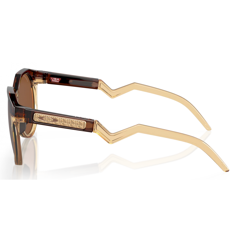Oakley Hstn Kylian Mbappé Âmbar Escuro/Luz Curry Lente Prizm Tungstênio