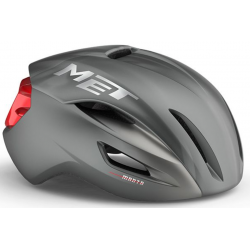 Met Manta Mips Prata/Vermelho Fosco - Envio em 24h