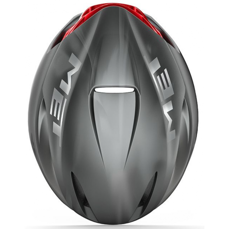 Met Manta Mips Prata/Vermelho Fosco - Envio em 24h