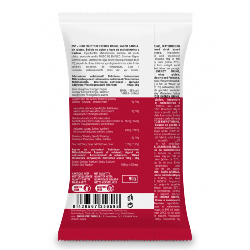 226ers Bebida energética rica em frutose 90g Dose única - envio em 24h