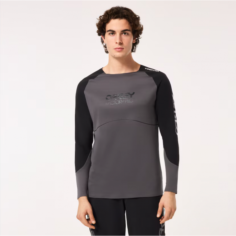 Oakley Camiseta Maven Scrub Ls preta/cinza de manga comprida - Envio em 24 horas