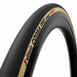 Vittoria Corsa Pro Speed Tubeless Ready preto/marrom cobertura