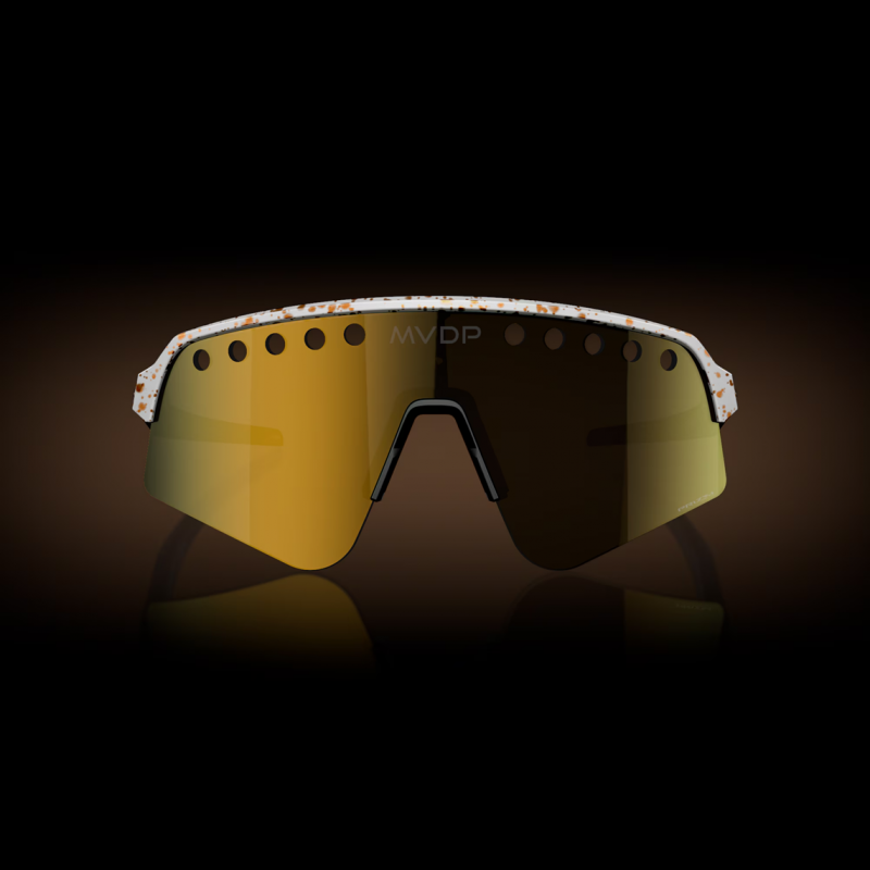 Oakley Sutro Lite Sweep Mathieu Van Der Poel Vermelho/dourado Salpicado Lente Prizm 24k Oo9465-3339