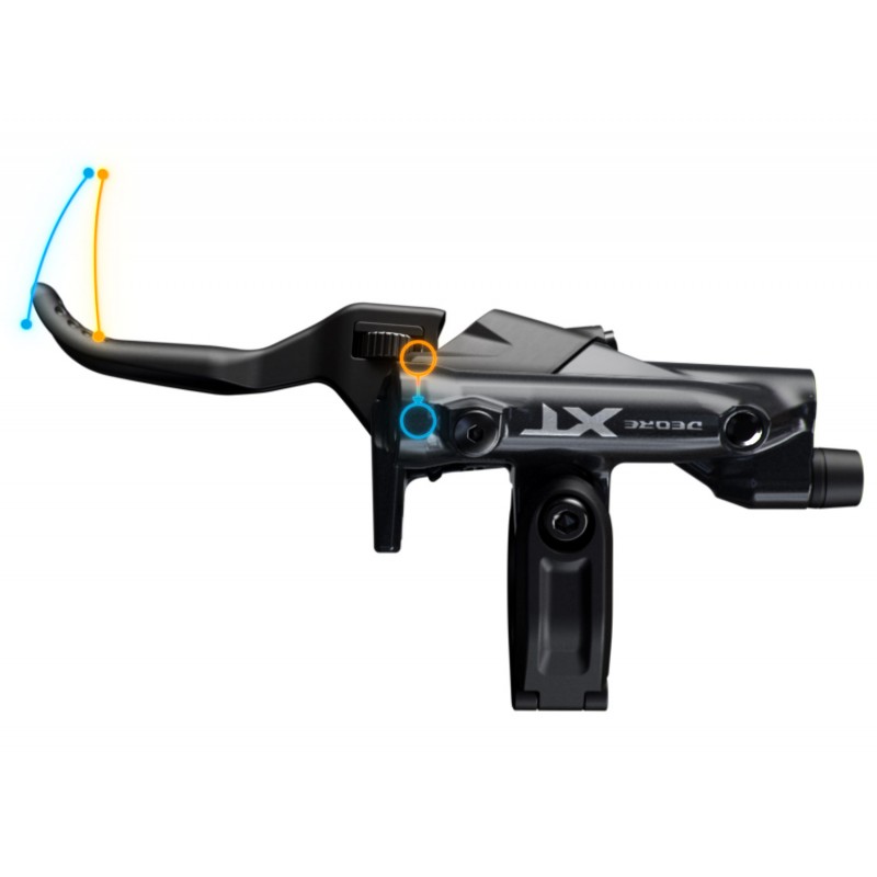 Shimano XT BL-M8200 / BR-M8200 - conjunto de freio poderoso e confiável