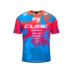 Rfr X Actionteam camiseta de manga curta para Mtb azul/rosa/laranja