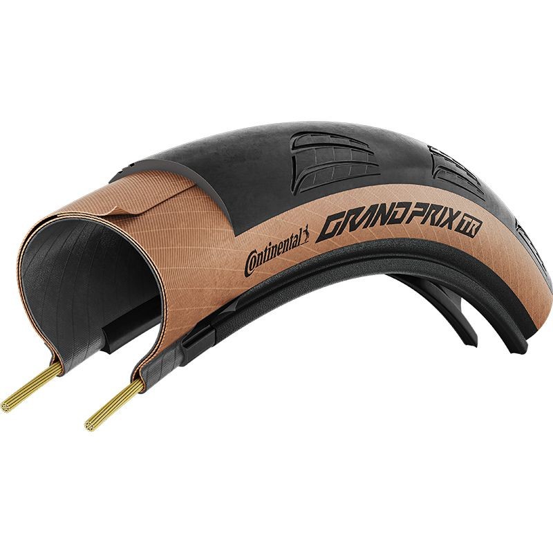 Continental Grand Prix TR Tubeless Ready dobrável preto/marrom