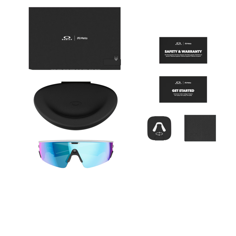 Oakley Meta Vanguard Branco com lente Prizm Sapphire OW8001-0652