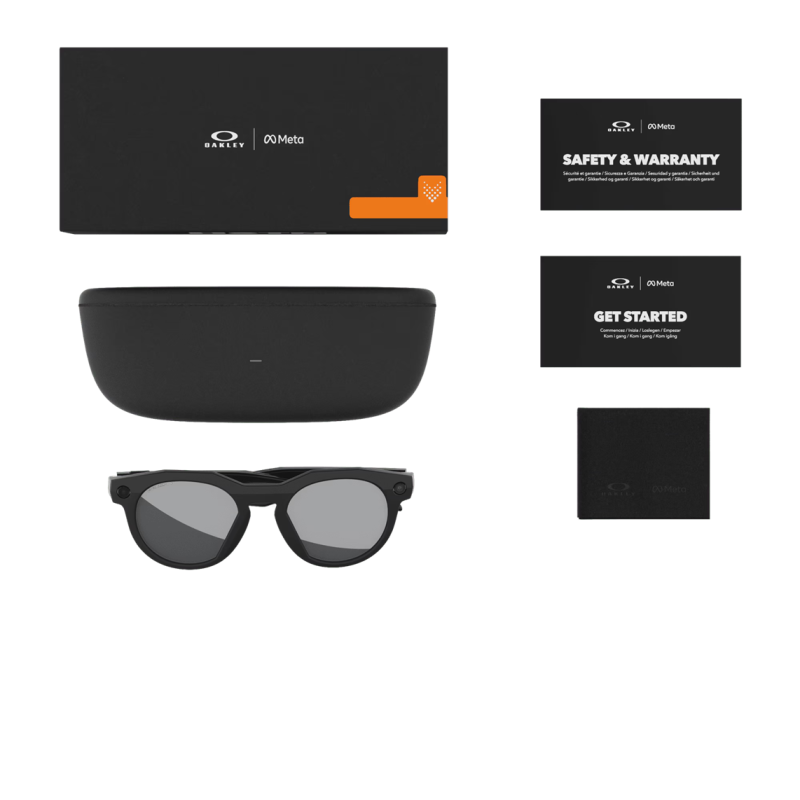 Oakley Meta HSTN Black – Prizm Black Polarized | Smart Glasses 800203