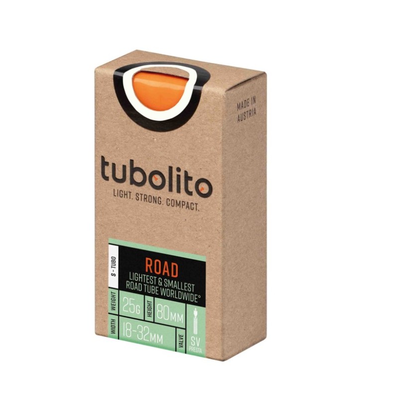 Tubolito S-Road 700c SV 80mm válvula presta naranja cámara - envío 24h