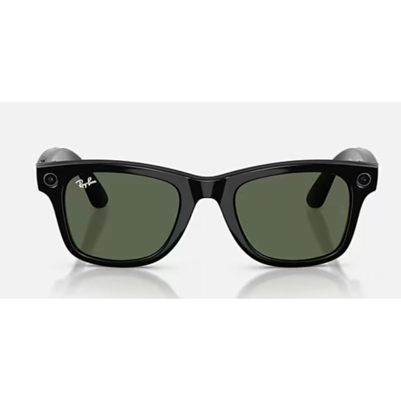Ray-Ban Meta Wayfarer Gen 2 Shiny Back lente G15 Green RW4012 601/7153
