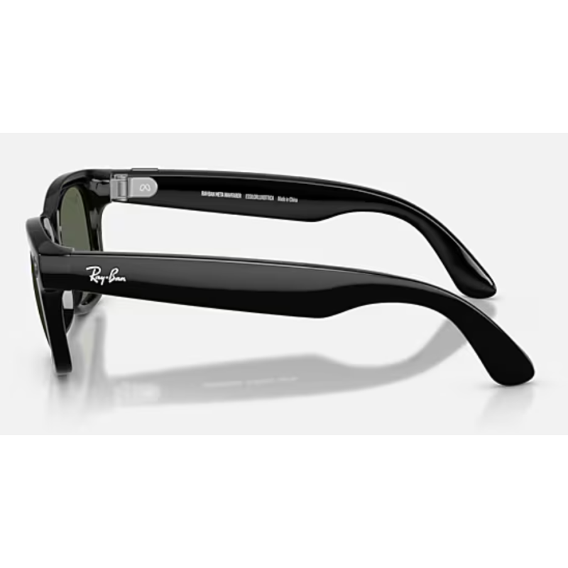 RAY-BAN META WAYFARER GEN 2 SHINY BLACK LENTE G15 GREEN