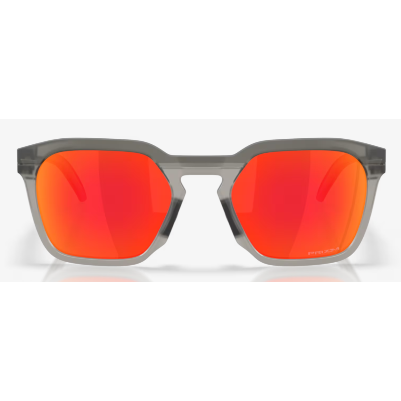 Oakley Hstn Sq Matte Grey Smoke com lentes Prizm Ruby OO9533-0254
