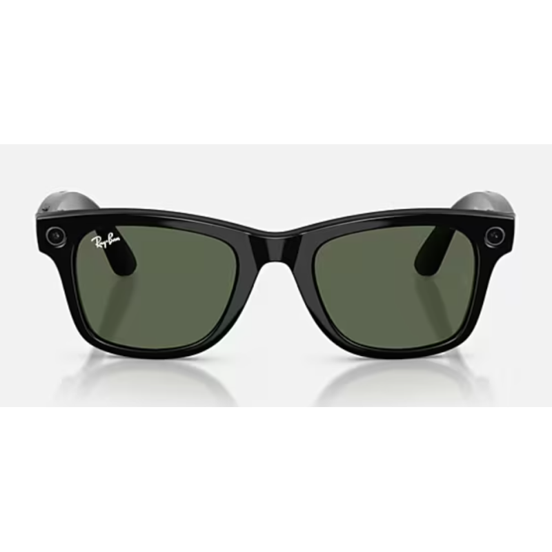 Ray-Ban Meta Wayfarer Gen 2 preto brilhante com lentes verde G-15 - oferta