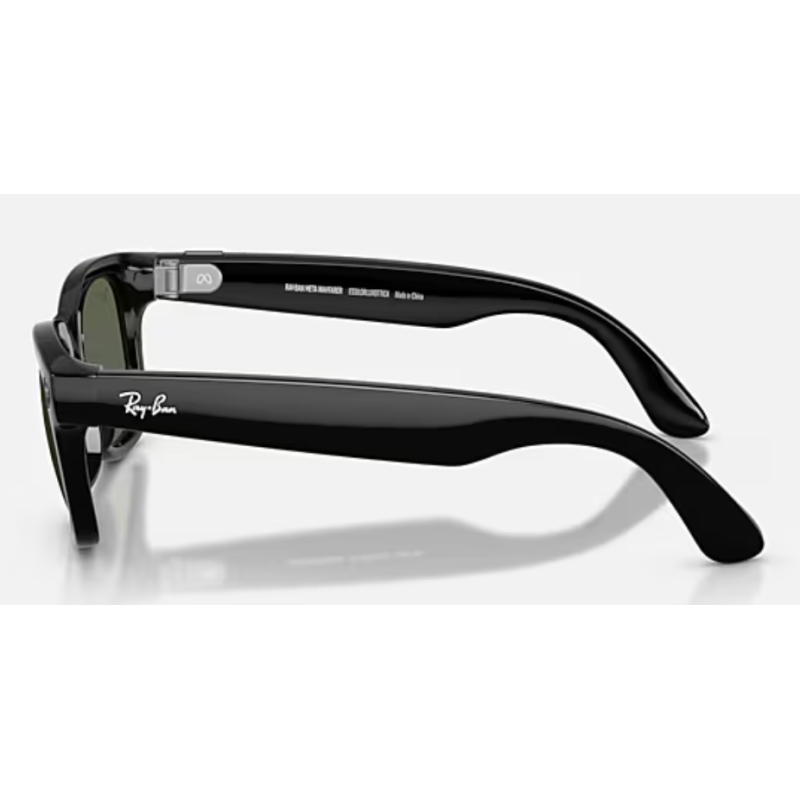Ray-Ban Meta Wayfarer Gen 2 preto brilhante com lentes verde G-15 - oferta