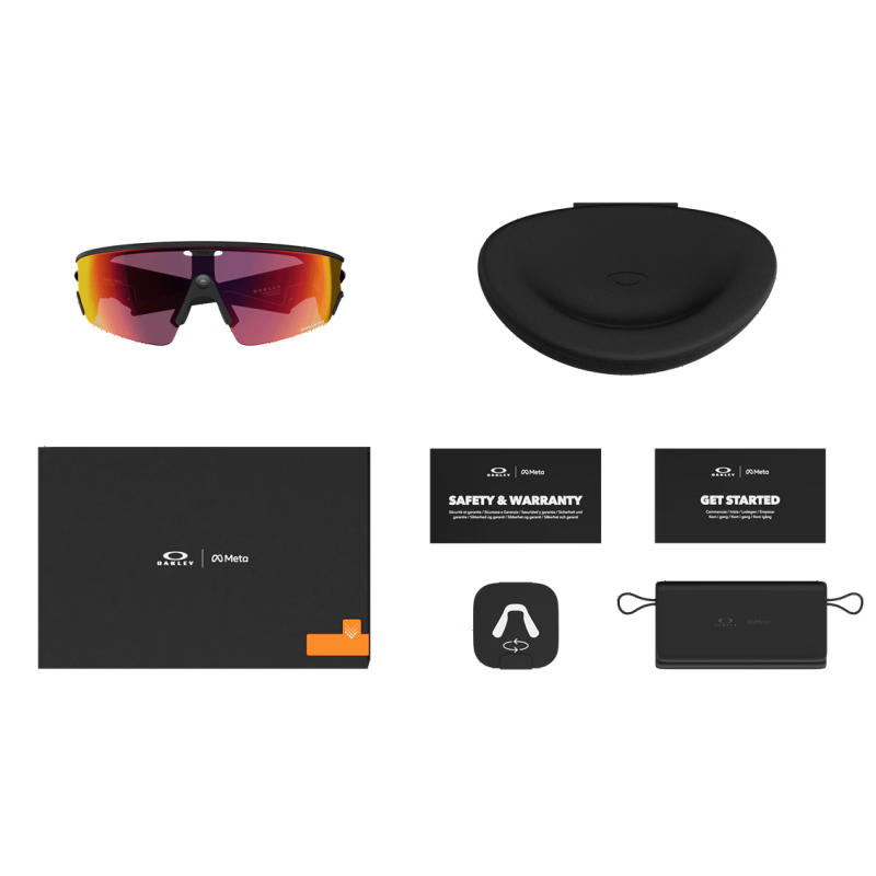 Oakley Meta Vanguard preto com lentes prizm transitions Ember OW8001-0952