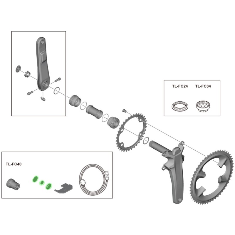 Shimano Jogo de ímãs para FC-R9100-P/R9200-P - envio 24h