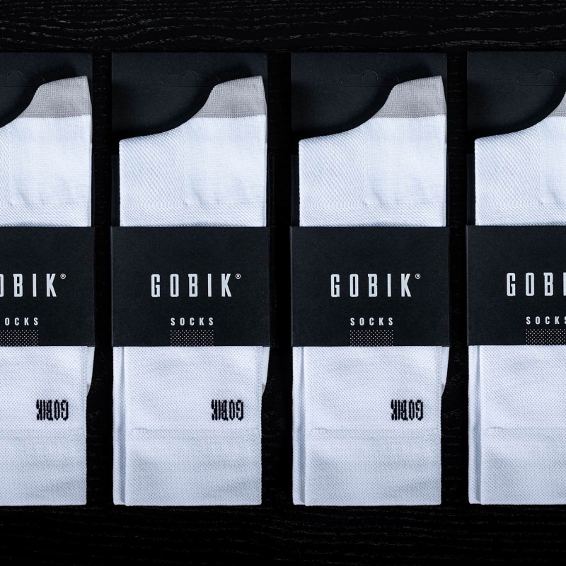 Gobik Iro 2.0 Logo Branco Unissexo Meias - Envios 24h