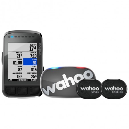 Wahoo Elemnt Bolt V2 pack con Tickr y sensores de velocidad y cadencia